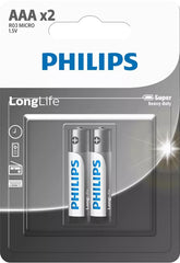 LONGLIFE BATTERY AAA 2 PACK